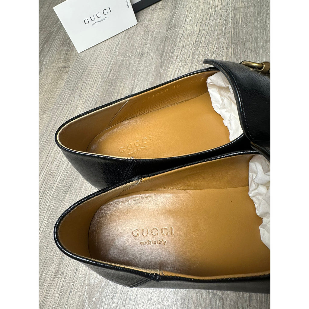 Gucci Mocassins en cuir Jordaan Noir 39