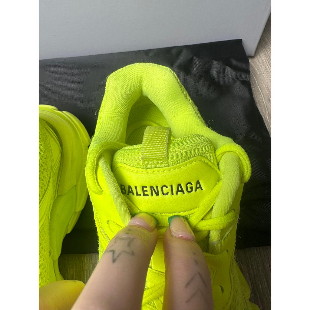 Balenciaga Baskets en cuir Track Jaune 38