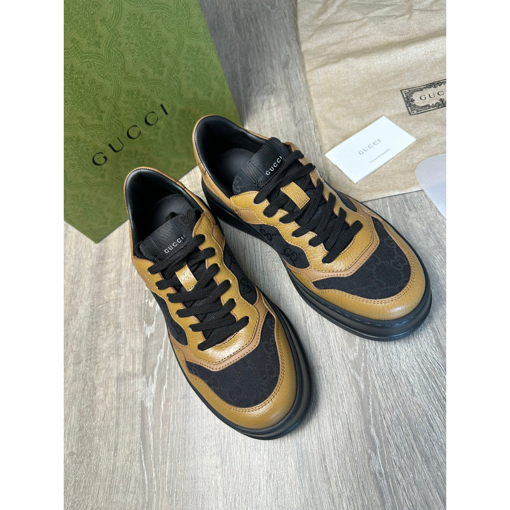 Gucci Baskets en cuir Marron 6.5