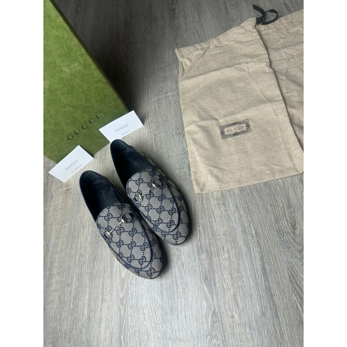 Gucci Mocassins en cuir Jordaan Marron 36.5