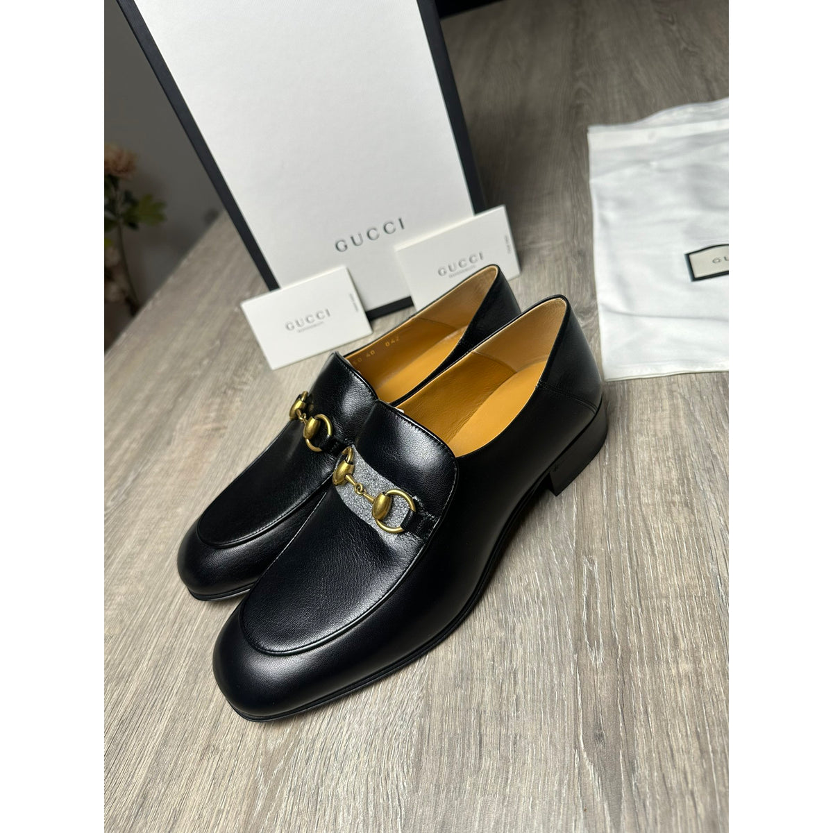 Gucci Mocassins en cuir Jordaan Noir 40