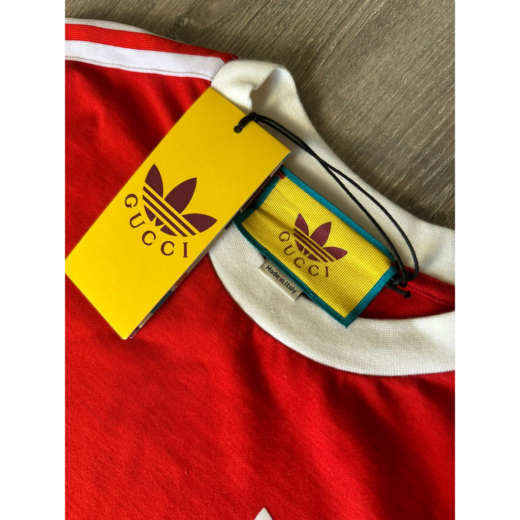 Gucci X Adidas Robe mi-longue Rouge XS