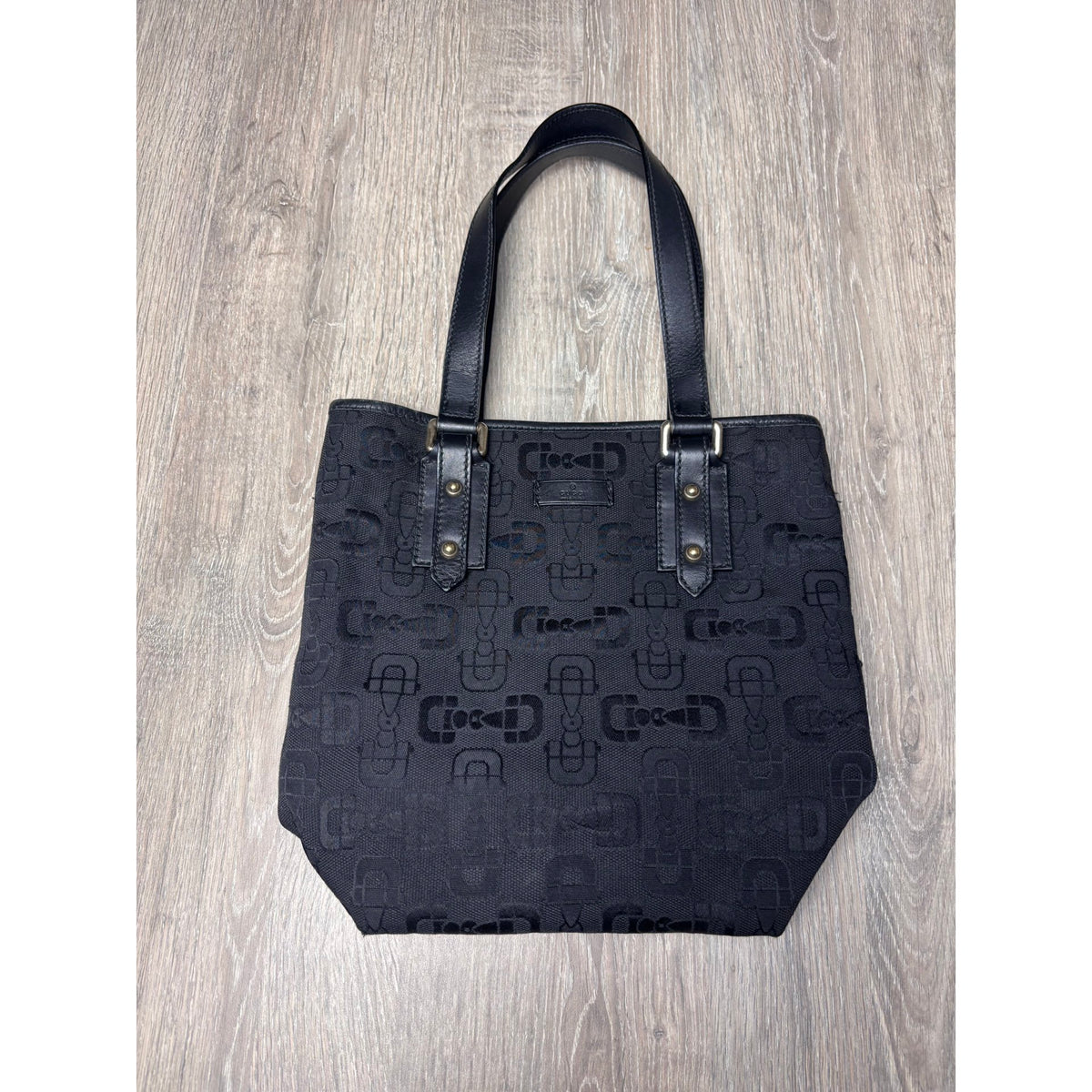 Gucci Sac à main en toile Noir Largeur 18 cm, Hauteur 24 cm, Profondeur 12 cm