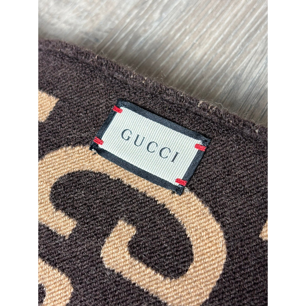 Gucci Echarpe en laine Marron