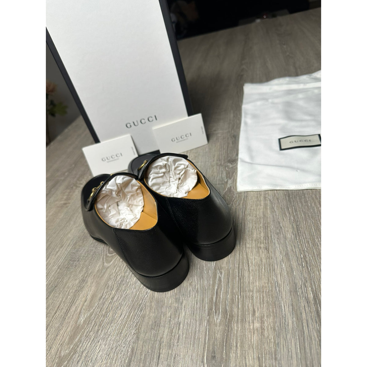 Gucci Mocassins en cuir Jordaan Noir 40