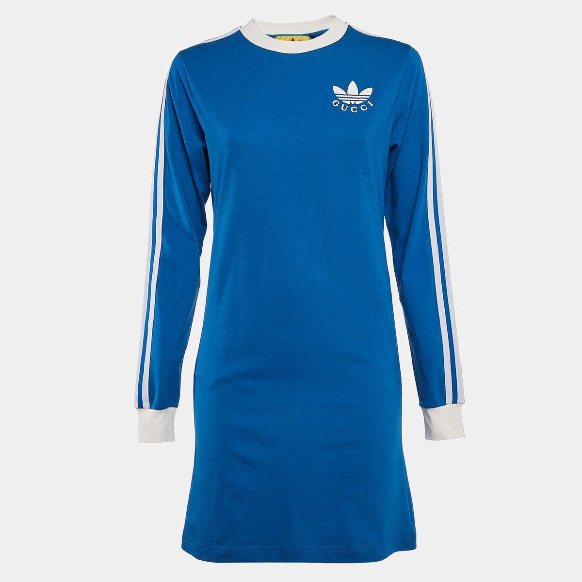 Gucci X Adidas Robe mi-longue Bleu XXS