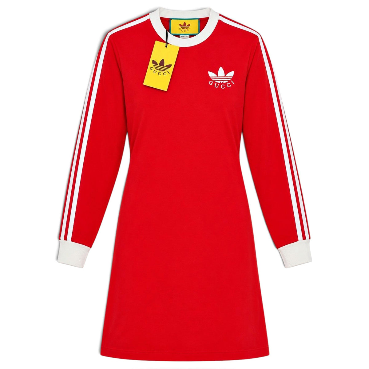 Gucci X Adidas Robe mi-longue Rouge XS