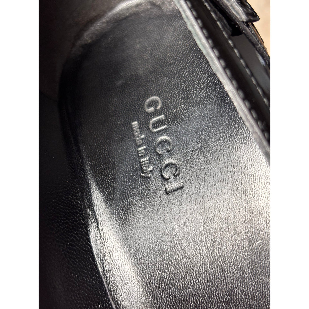 Gucci Escarpins en cuir verni Gucci Signoria Noir 37