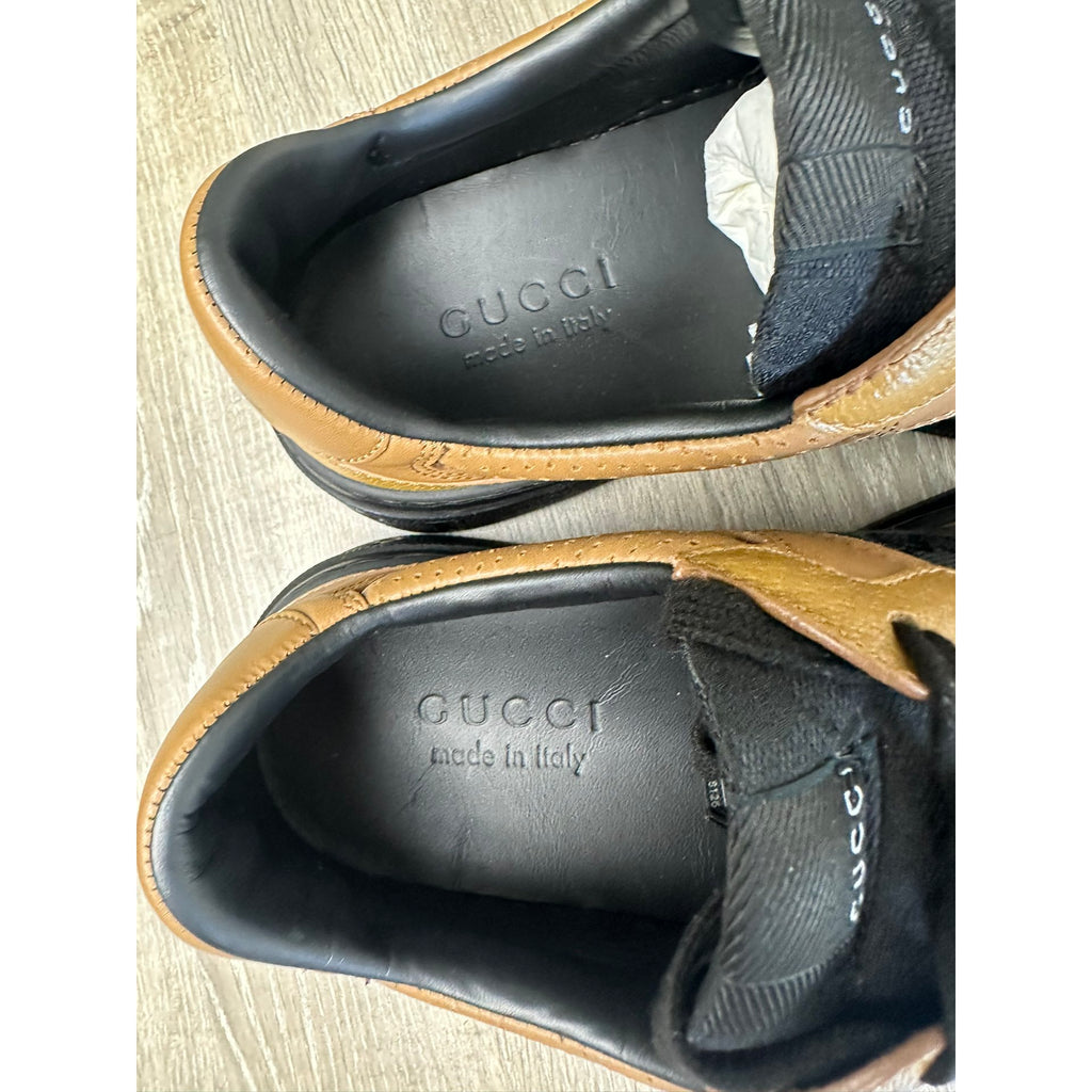 Gucci Baskets en cuir Marron 6.5