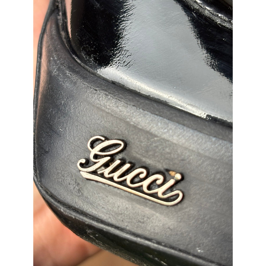 Gucci Escarpins en cuir verni Gucci Signoria Noir 37