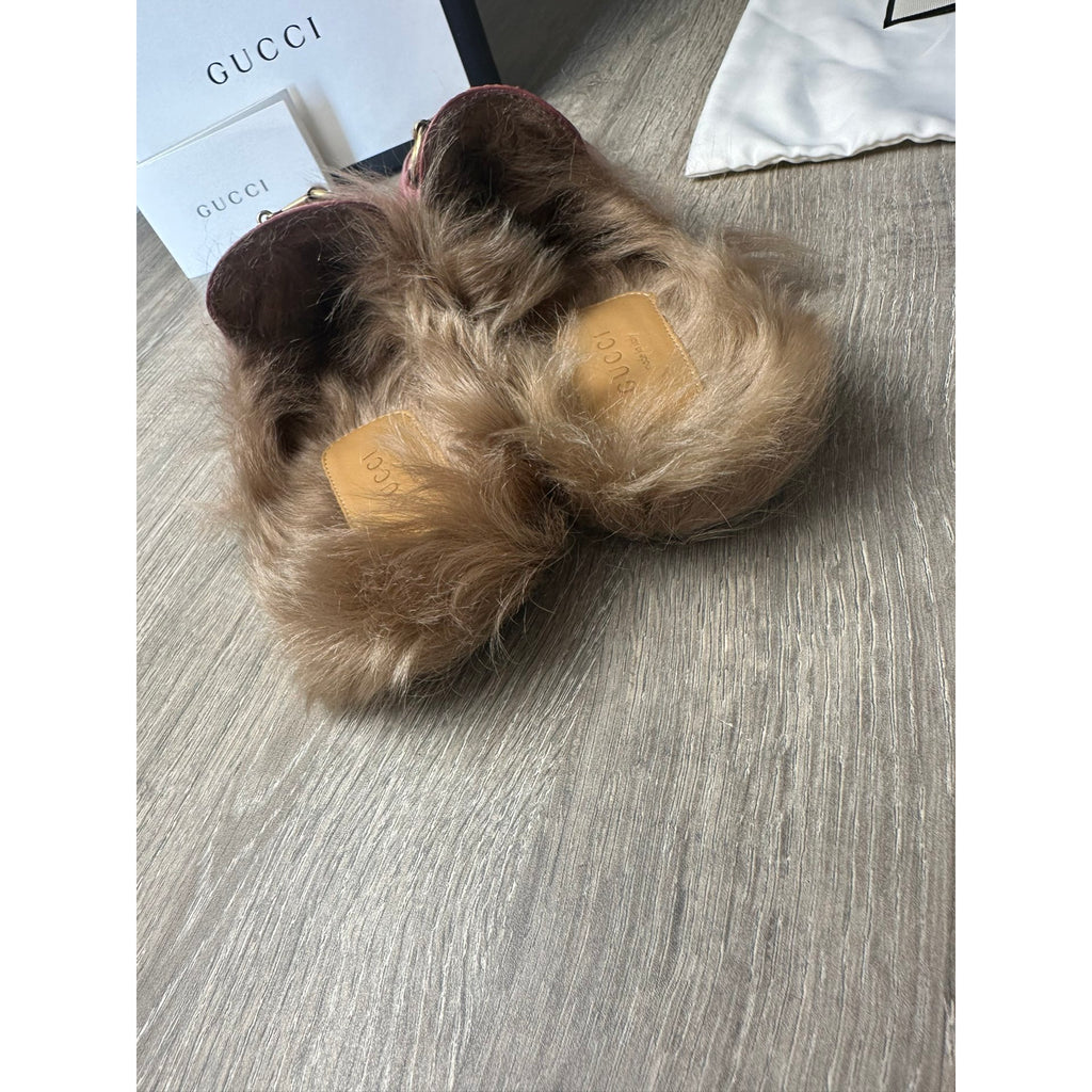 Gucci Mocassins en cuir Princetown Rose 36