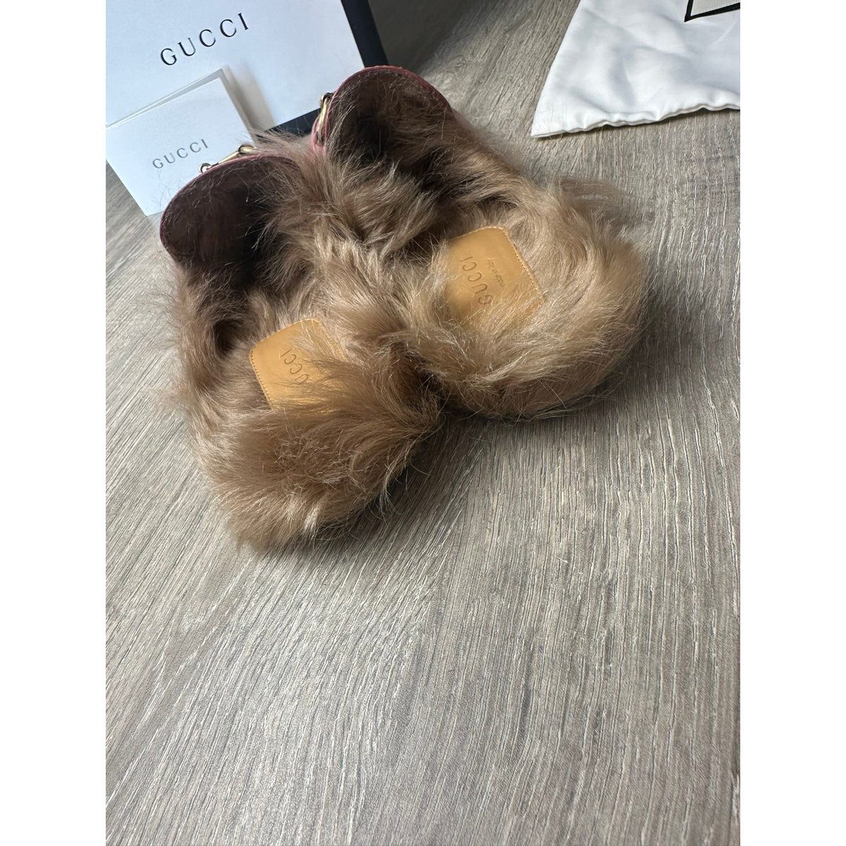 Gucci Mocassins en cuir Princetown Rose 36
