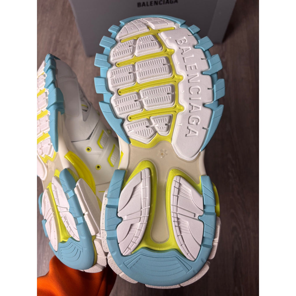 Balenciaga Baskets en cuir Track Blanc 40