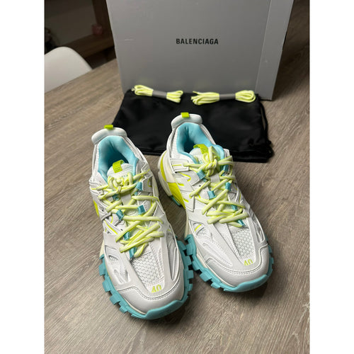 Balenciaga Baskets en cuir Track Blanc 40