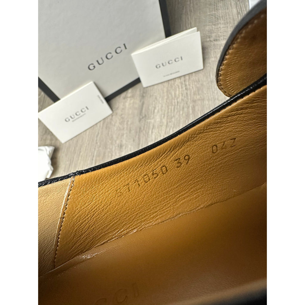 Gucci Mocassins en cuir Jordaan Noir 39