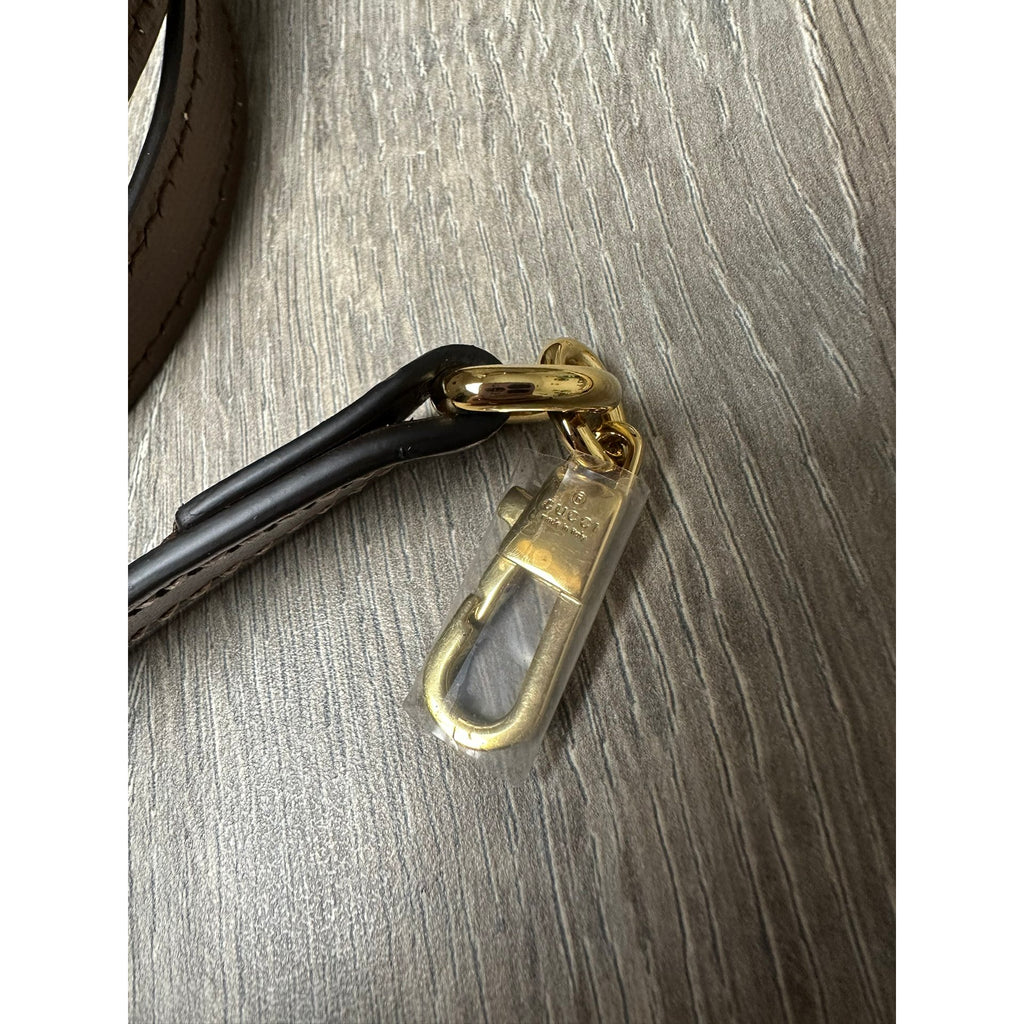 Gucci Sac bandoulière en cuir Marron Largeur 16 cm, Hauteur 20 cm, Profondeur 7 cm