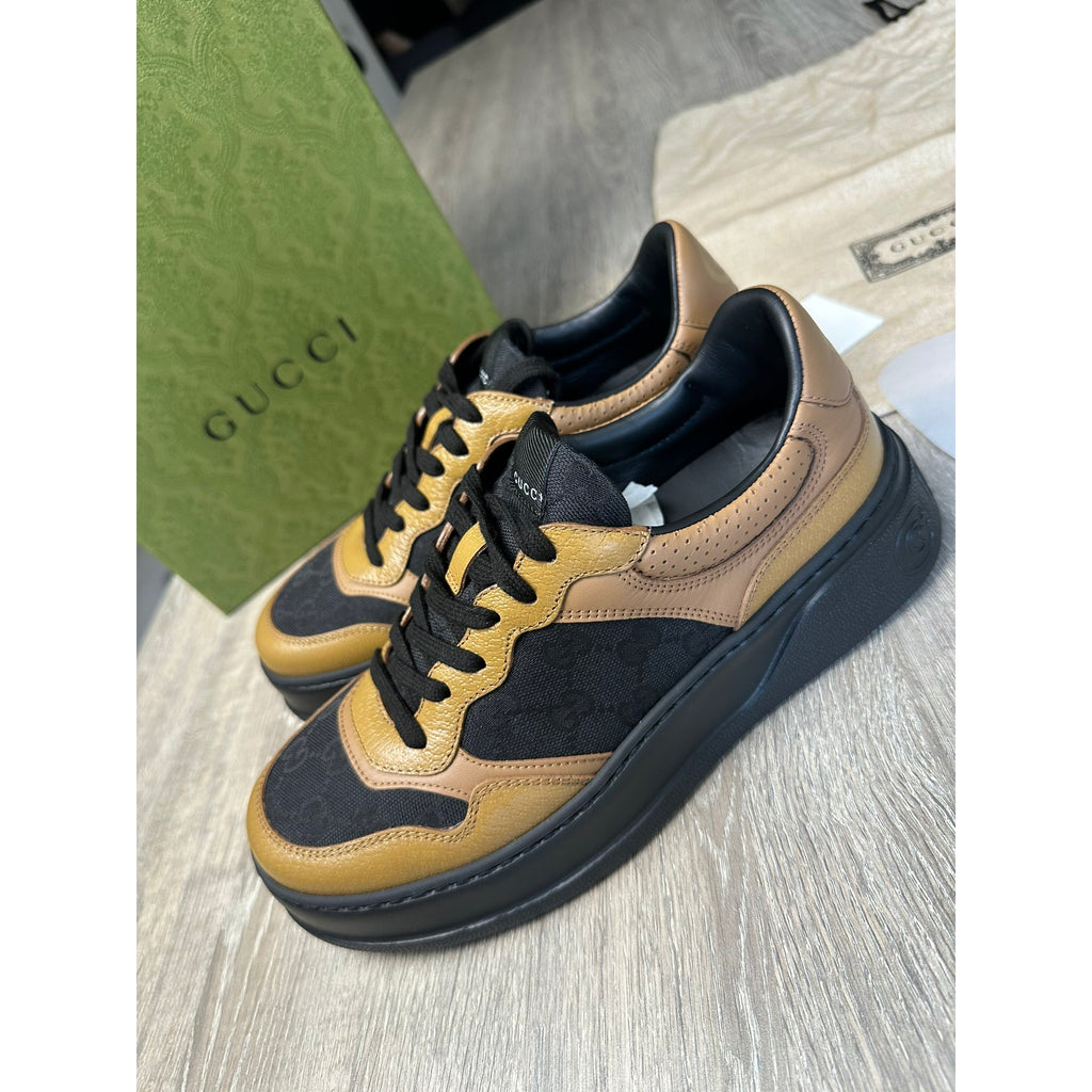 Gucci Baskets en cuir Marron 6.5