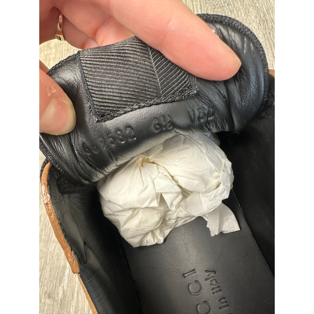 Gucci Baskets en cuir Marron 6.5