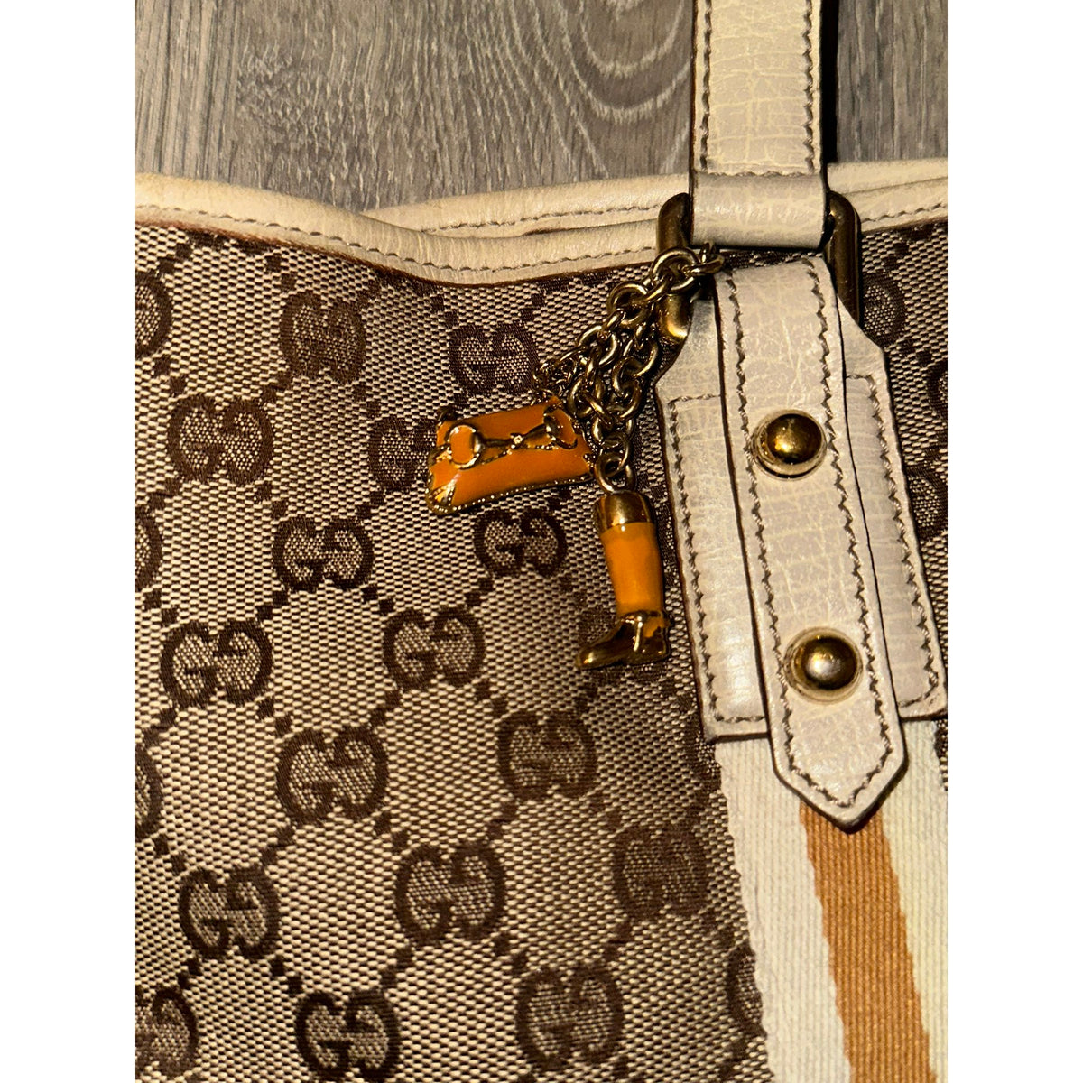 Gucci Sac à main en toile Joy Marron Largeur 32 cm, Hauteur 26 cm, Profondeur 16 cm