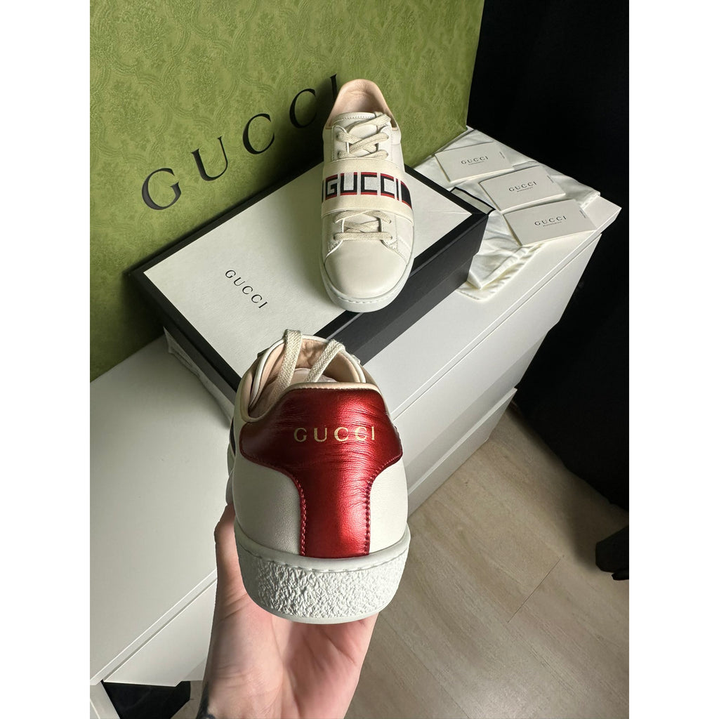 Gucci Baskets en cuir Ace Blanc 36.5