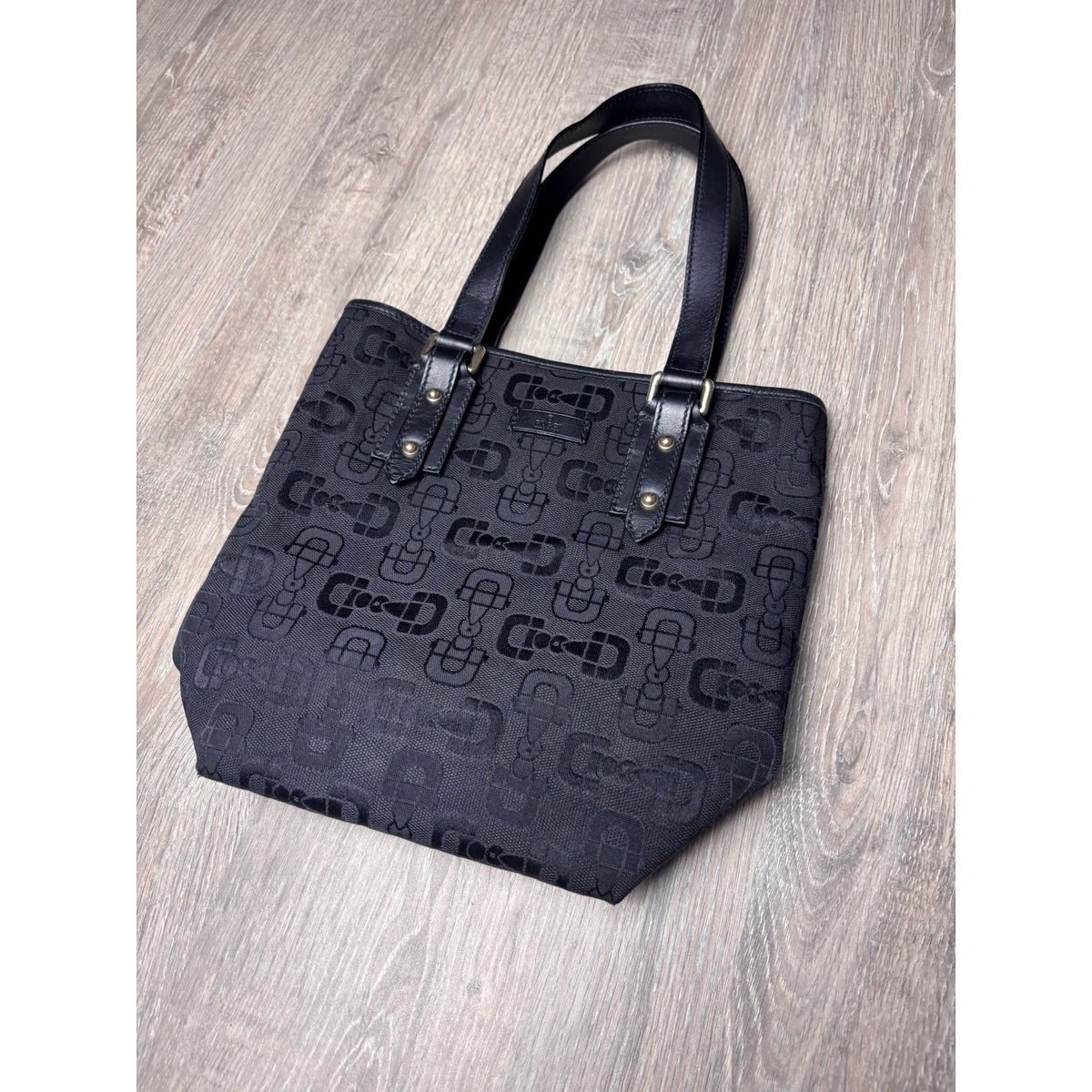 Gucci Sac à main en toile Noir Largeur 18 cm, Hauteur 24 cm, Profondeur 12 cm