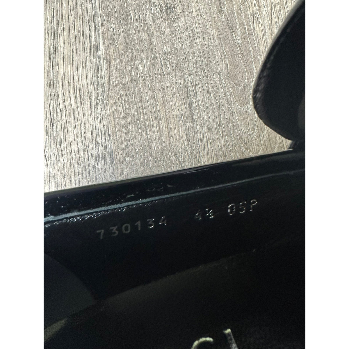 Gucci Mocassins en cuir verni Jordaan Noir 37.5