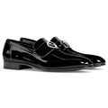 Gucci Mocassins en cuir verni Jordaan Noir 37.5