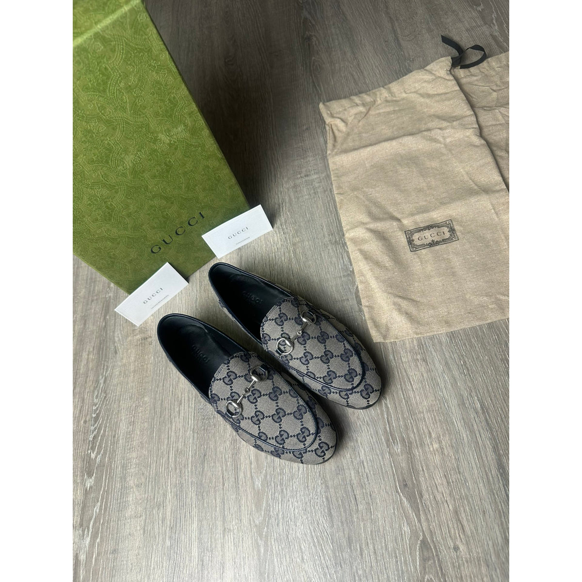 Gucci Mocassins en cuir Jordaan Marron 36.5