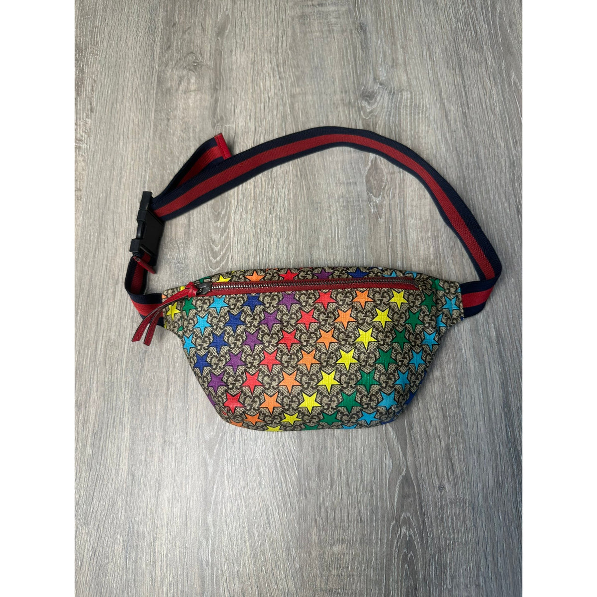 Gucci Sac bandoulière en cuir Multicolore Largeur 23 cm, Hauteur 14 cm, Profondeur 3 cm