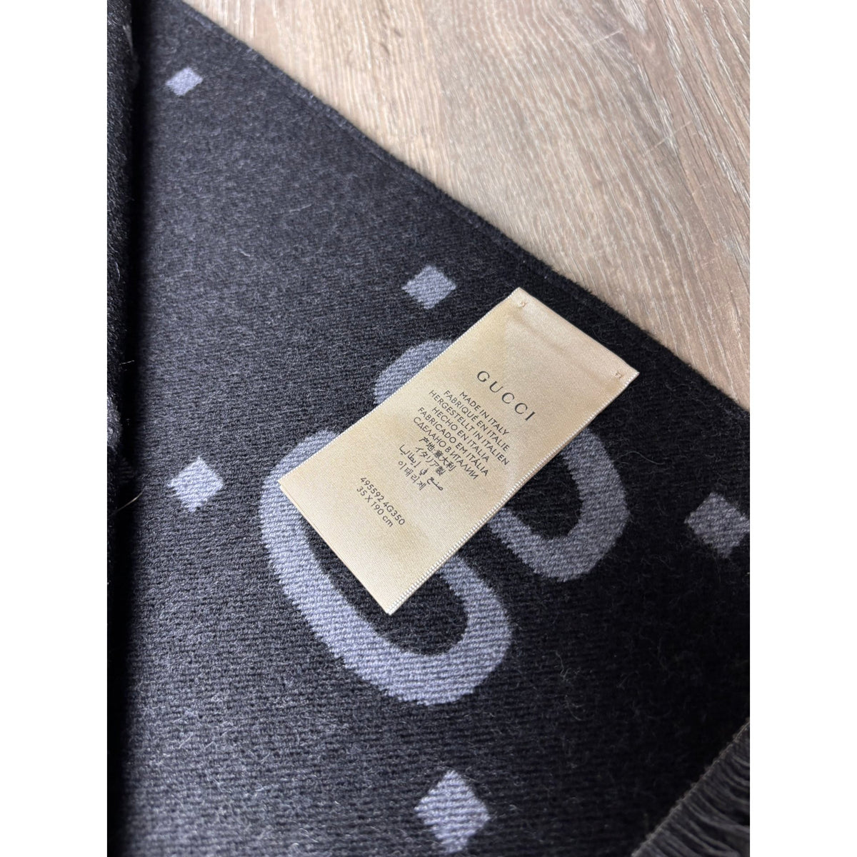 Gucci Echarpe en laine Noir