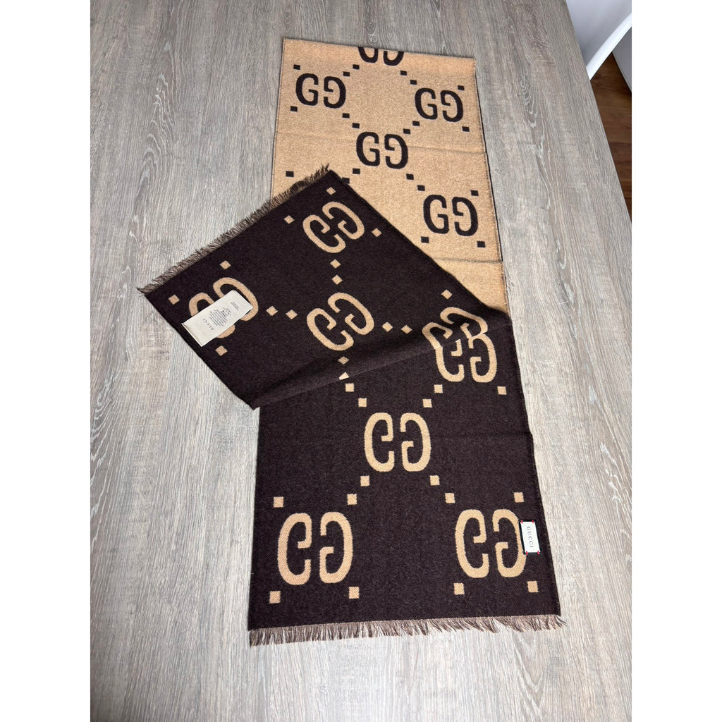 Gucci Echarpe en laine Marron