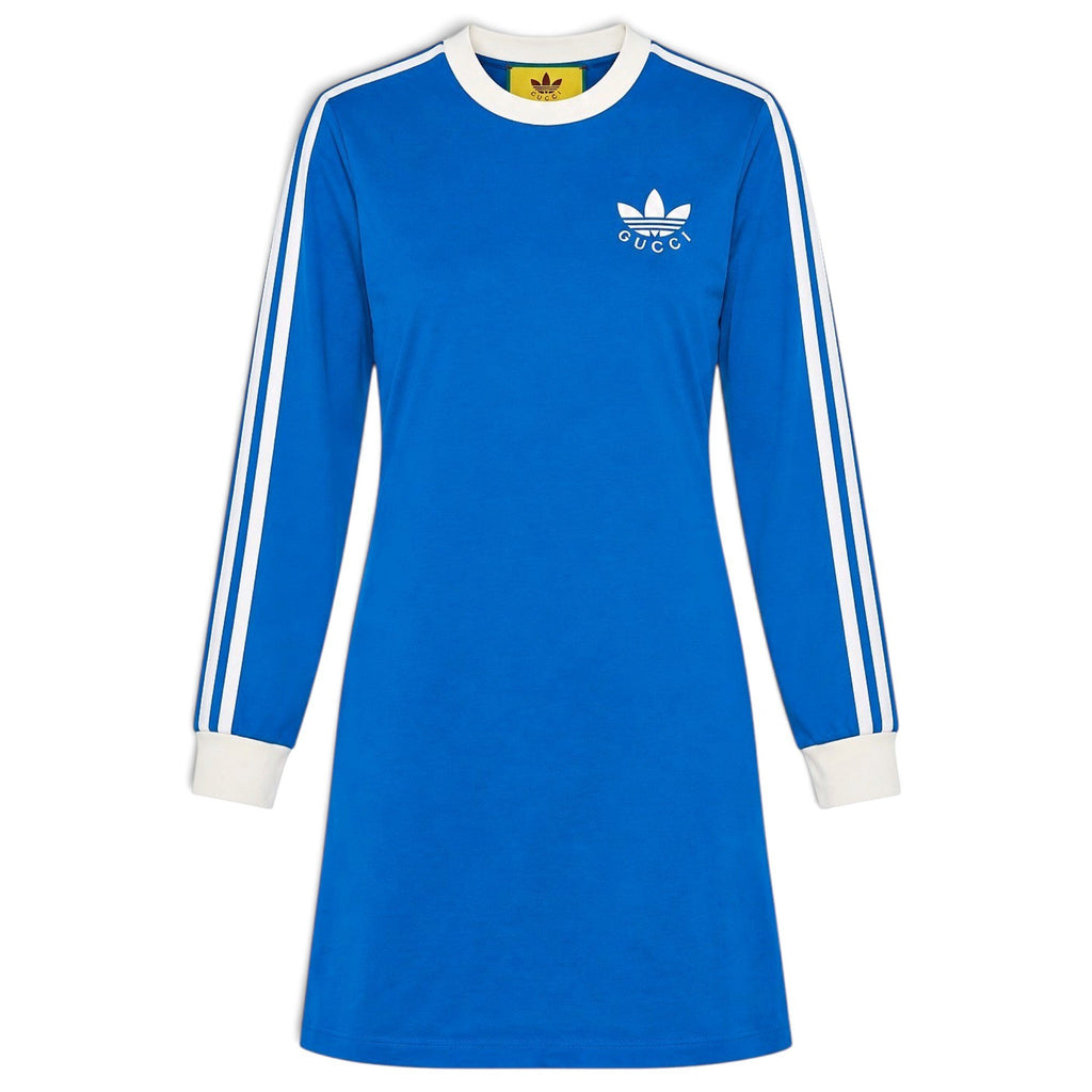 Gucci X Adidas Robe mi-longue Bleu XXS