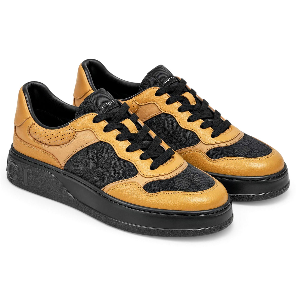 Gucci Baskets en cuir Marron 6.5