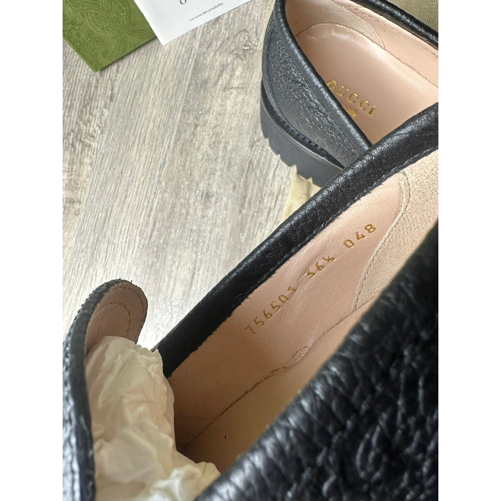 Gucci Mocassins en cuir Jordaan Noir 36.5