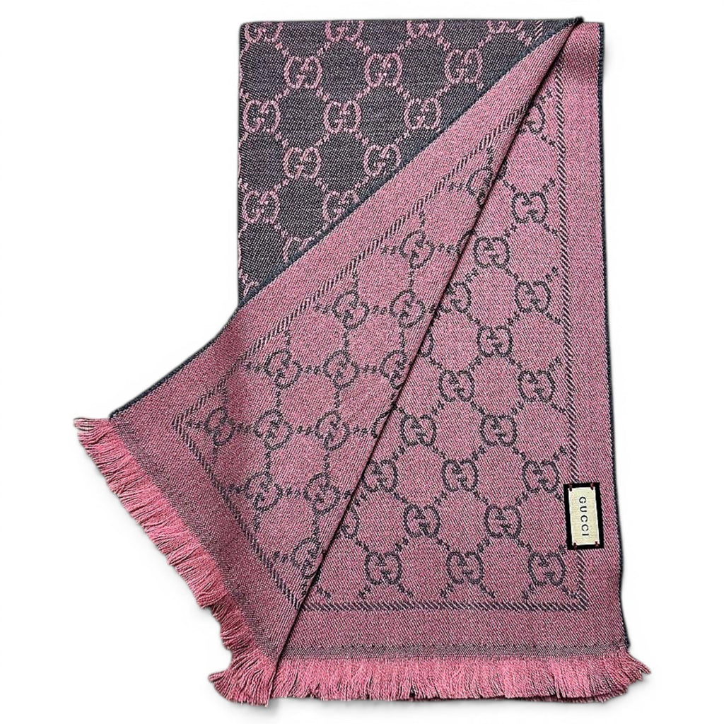 Gucci Echarpe en laine Rose