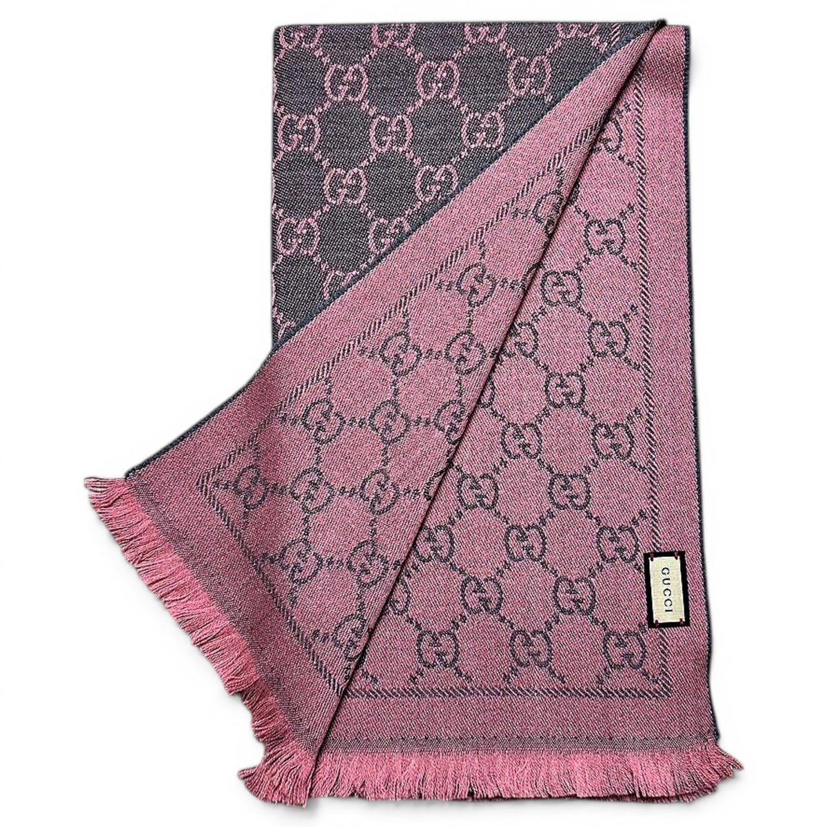 Gucci Echarpe en laine Rose