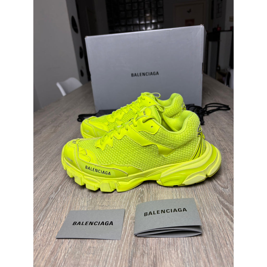 Balenciaga Baskets en cuir Track Jaune 41