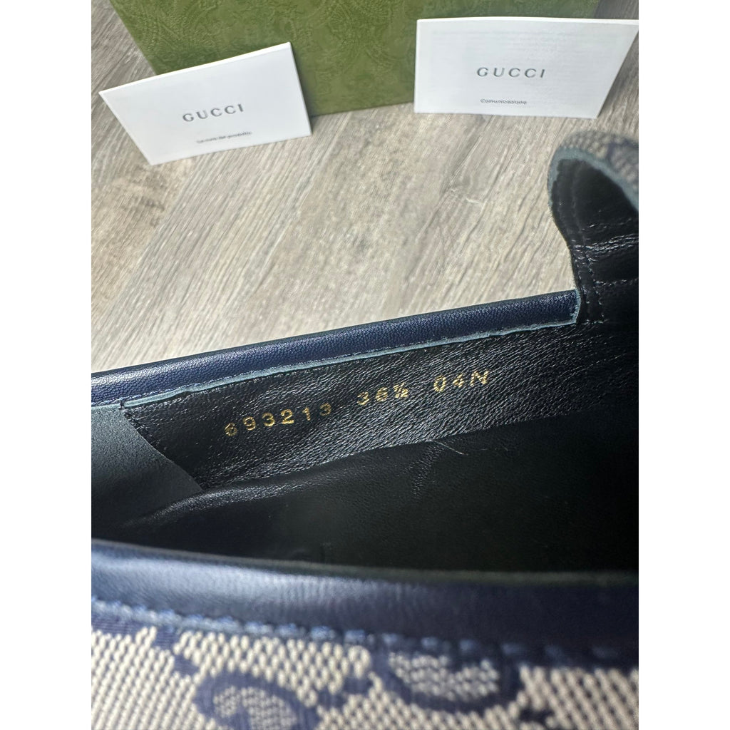 Gucci Mocassins en cuir Jordaan Marron 36.5