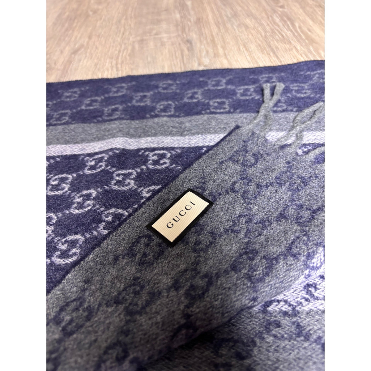 Gucci Echarpe en cachemire Bleu