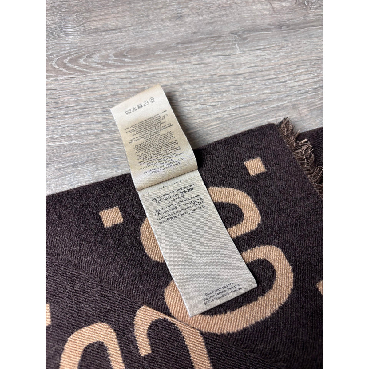 Gucci Echarpe en laine Marron
