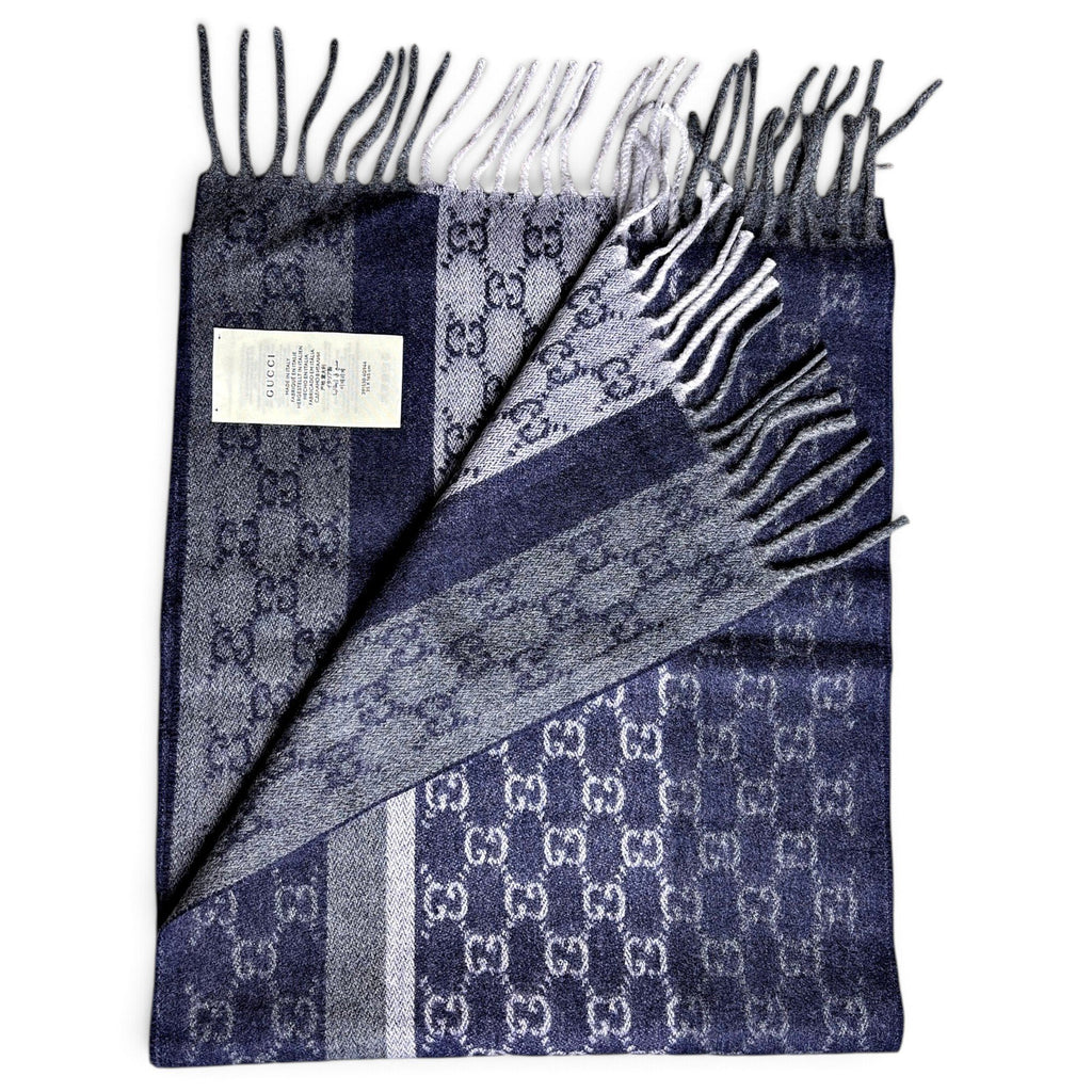 Gucci Echarpe en cachemire Bleu