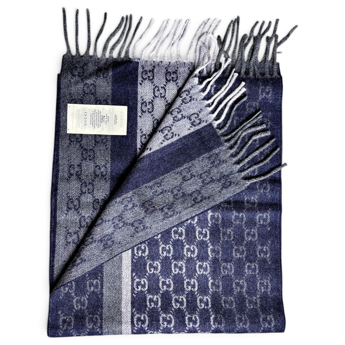 Gucci Echarpe en cachemire Bleu
