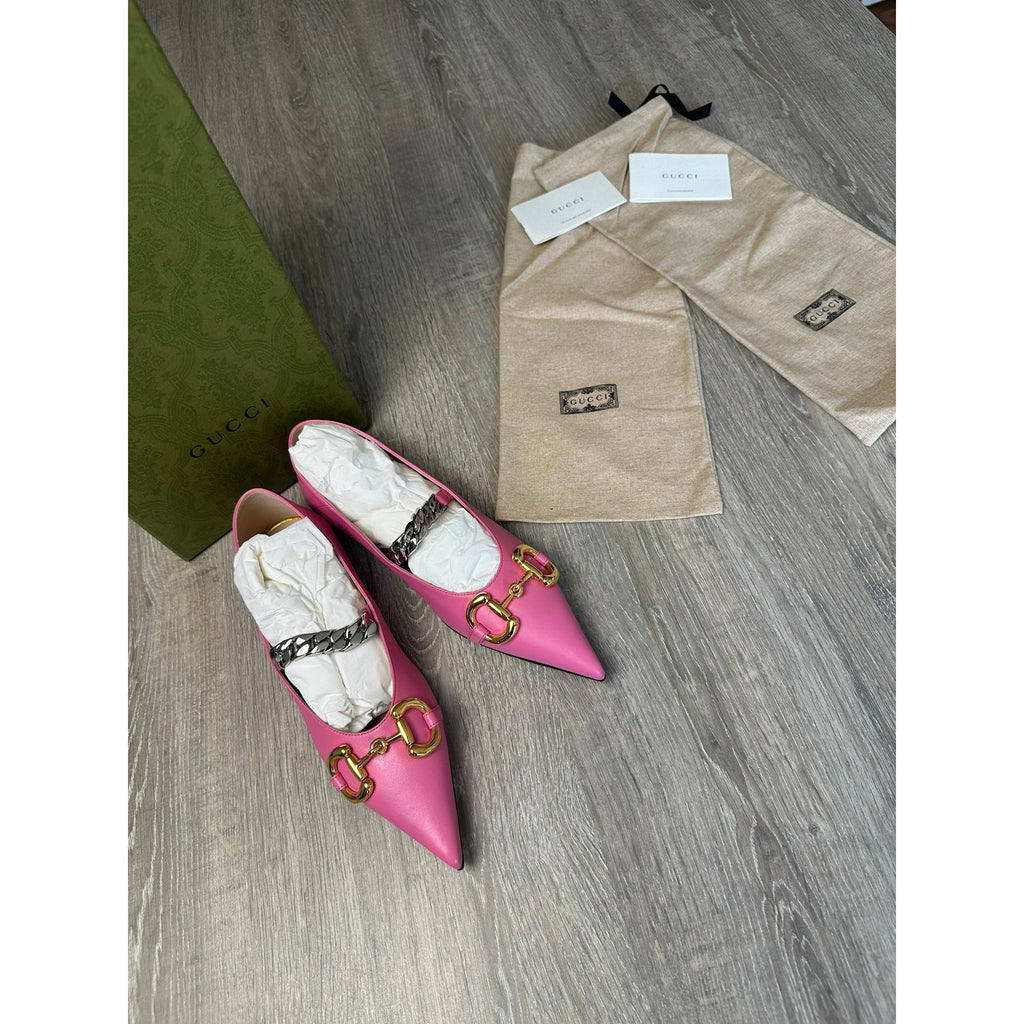 Gucci Sandales en cuir Rose 36.5