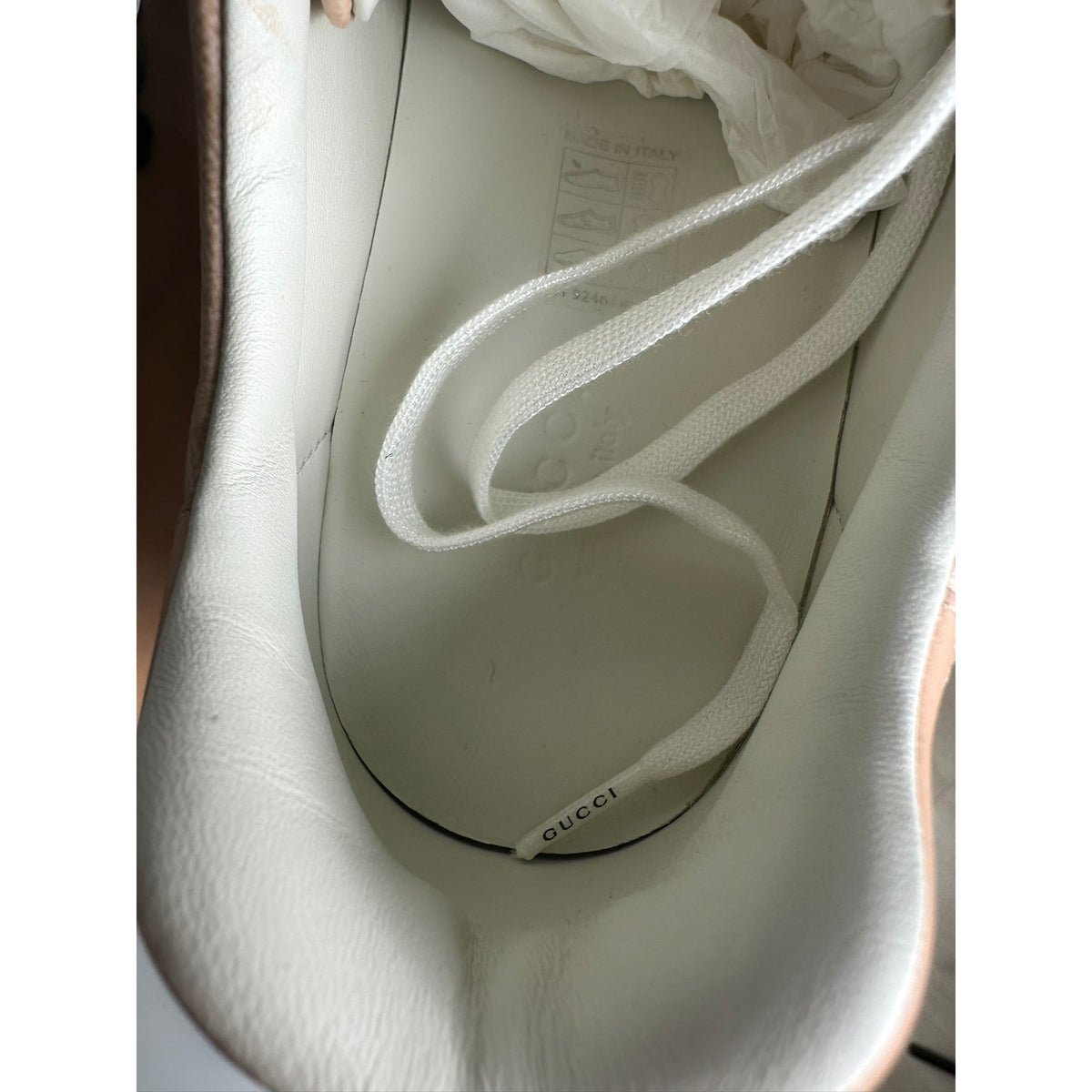 Gucci Baskets en cuir Ace Rose 39