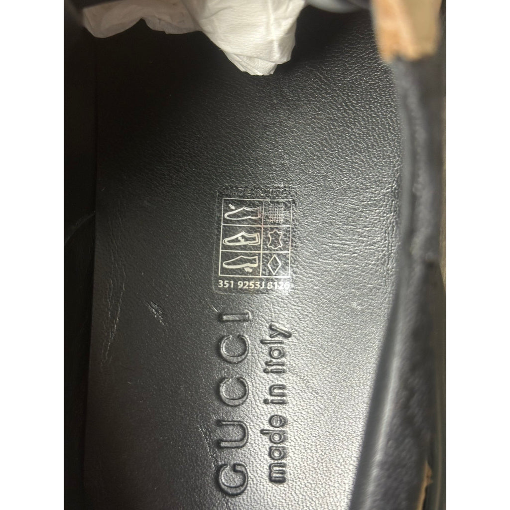 Gucci Baskets en cuir Rhyton Marron 9.5