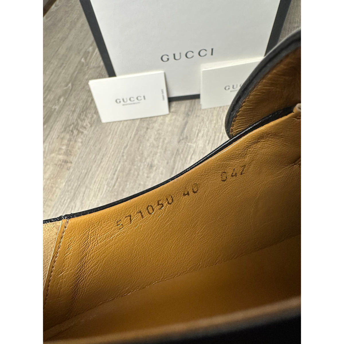 Gucci Mocassins en cuir Jordaan Noir 40