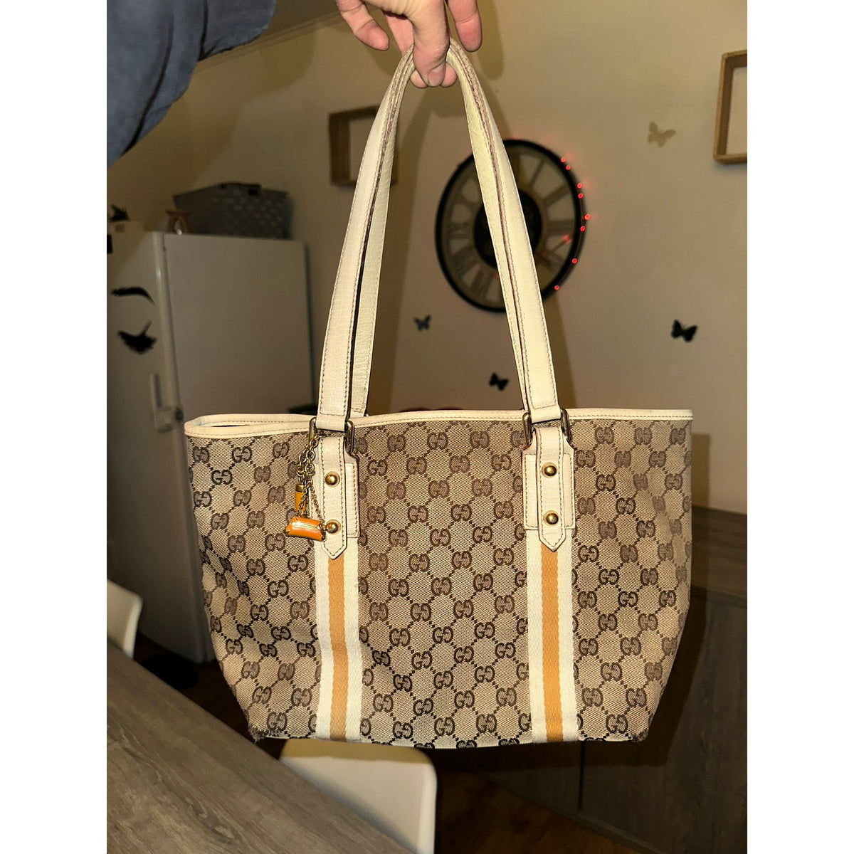 Gucci Sac à main en toile Joy Marron Largeur 32 cm, Hauteur 26 cm, Profondeur 16 cm
