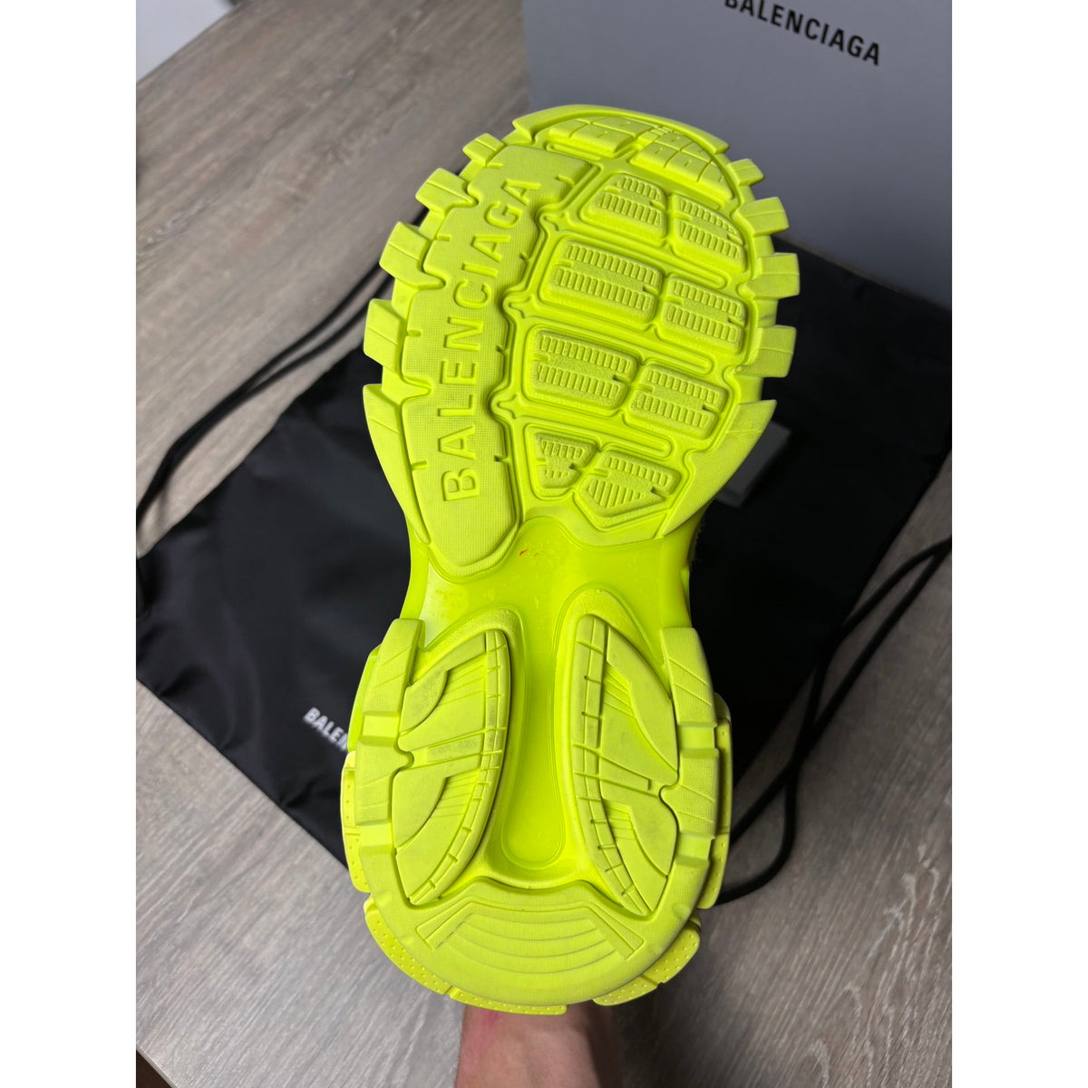 Balenciaga Baskets en cuir Track Jaune 41