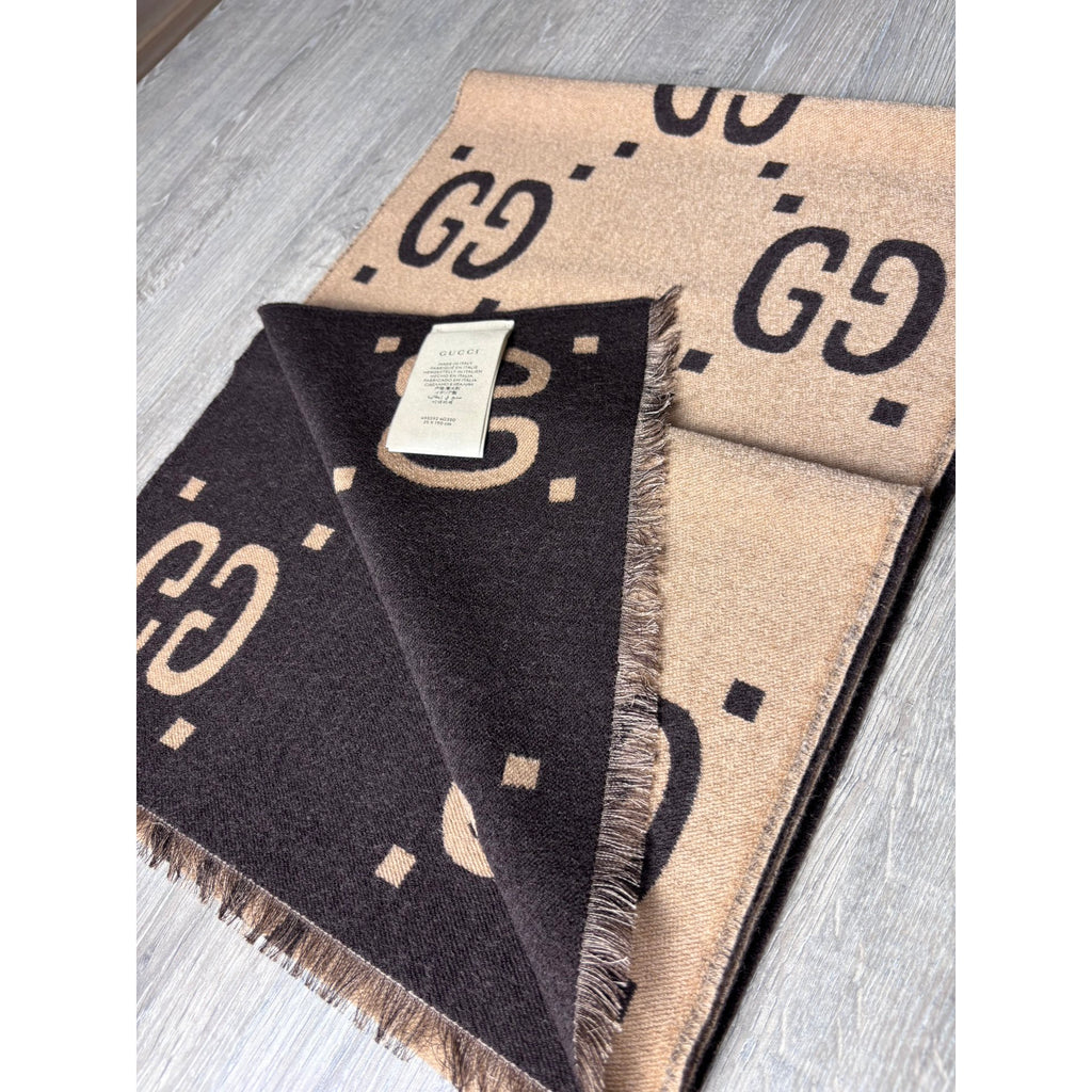 Gucci Echarpe en laine Marron