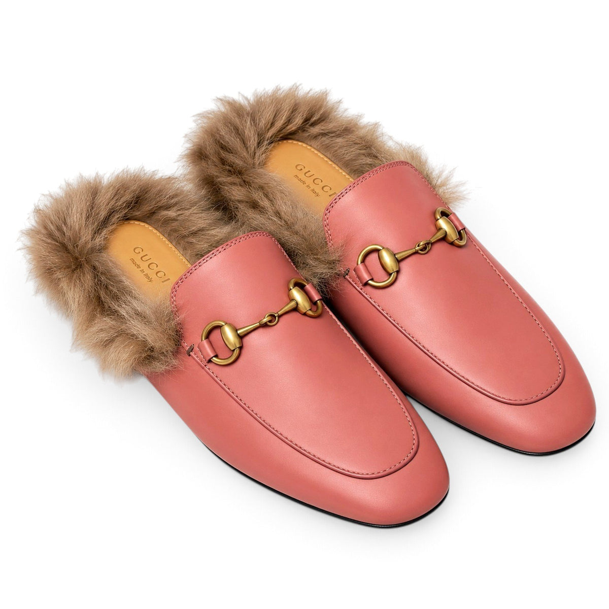 Gucci Mocassins en cuir Princetown Rose 36